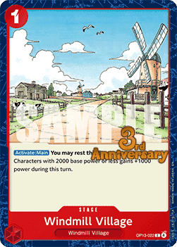 Windmill Village (OP13-022) Immagine principale del prodotto
