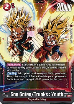 Son Goten/Trunks : Youth (FB08-009) [Fusion World] (V.1 - Super Rare)