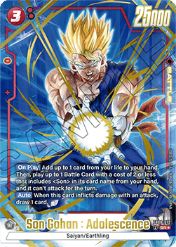 Son Gohan : Adolescence (FB08-012) [Fusion World] (V.2 - Alternate Art) Immagine principale del prodotto