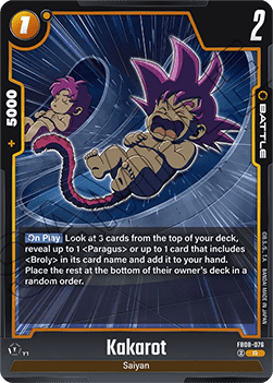 Kakarot (FB08-076) [Fusion World] (V.1 - Rare)