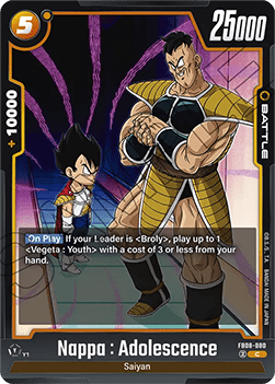 Nappa : Adolescence (FB08-080) [Fusion World] Immagine principale del prodotto