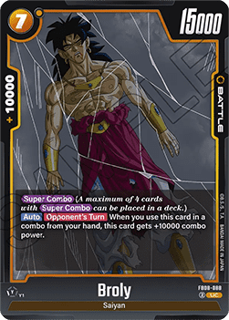 Broly (FB08-088) [Fusion World] (V.1 - Uncommon) Immagine principale del prodotto