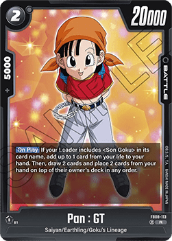 Pan : GT (FB08-113) [Fusion World] Immagine principale del prodotto
