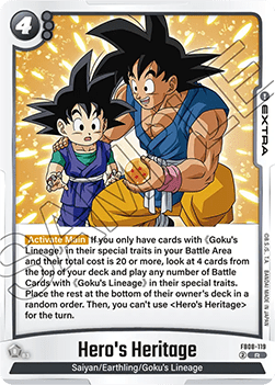 Hero's Heritage (FB08-119) [Fusion World] Immagine principale del prodotto