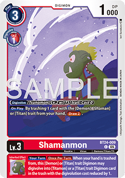 Shamanmon (BT24-009) Immagine principale del prodotto