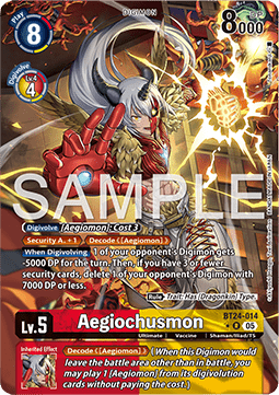 Aegiochusmon (BT24-014) (V.2) Immagine principale del prodotto