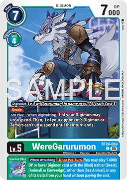 WereGarurumon (BT24-050) Immagine principale del prodotto