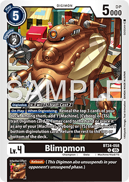 Blimpmon (BT24-058) Immagine principale del prodotto