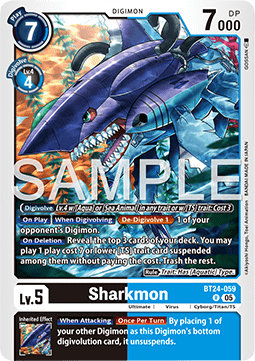Sharkmon (BT24-059) Immagine principale del prodotto