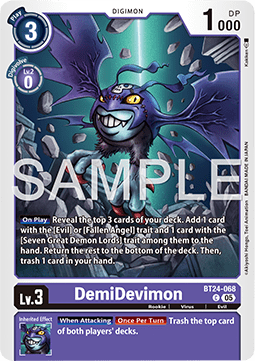 DemiDevimon (BT24-068) Immagine principale del prodotto