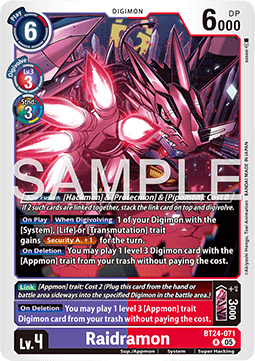 Raidramon (BT24-071) Immagine principale del prodotto