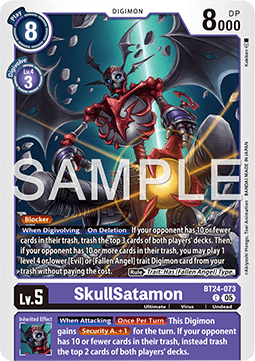 SkullSatamon (BT24-073) Immagine principale del prodotto