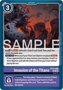 Invasion of the Titans (BT24-098) Immagine principale del prodotto