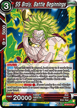 SS Broly, Battle Beginnings