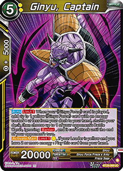 Ginyu, Captain (V.1 - Uncommon) Immagine principale del prodotto