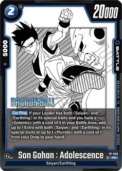Son Gohan : Adolescence (FP-058) [Fusion World] (V.1 - Promo)
