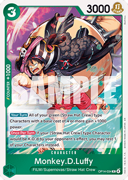 Monkey.D.Luffy (OP14-034) Immagine principale del prodotto