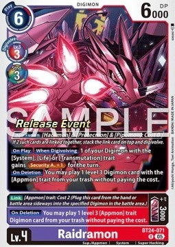 Raidramon (BT24-071) Immagine principale del prodotto