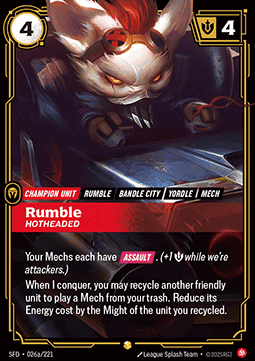 Rumble, Hotheaded (V.2 - Showcase) Immagine principale del prodotto