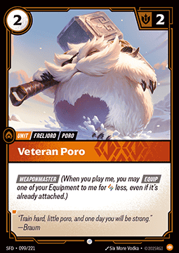 Veteran Poro Immagine principale del prodotto