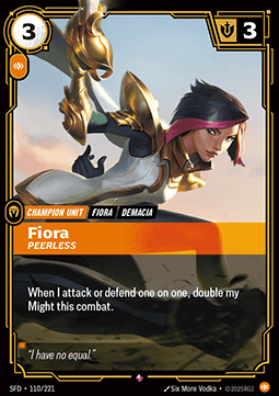 Fiora, Peerless (V.1 - Rare) Immagine principale del prodotto