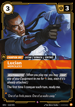 Lucian, Merciless (V.1 - Rare) Immagine principale del prodotto