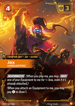 Jax, Unrelenting (V.1 - Epic) Immagine principale del prodotto
