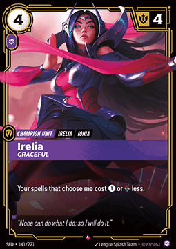 Irelia, Graceful (V.1 - Rare) Immagine principale del prodotto