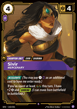 Sivir, Mercenary (V.1 - Rare) Immagine principale del prodotto