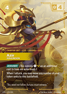 Azir, Sovereign (V.1 - Epic) Immagine principale del prodotto