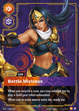 Sivir, Battle Mistress (V.1 - Rare) Immagine principale del prodotto