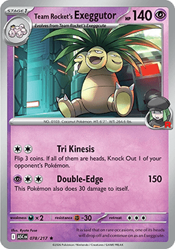 Team Rocket's Exeggutor Immagine principale del prodotto