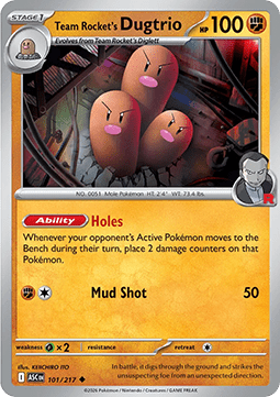 Team Rocket's Dugtrio Immagine principale del prodotto