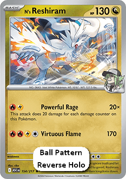 N's Reshiram Immagine principale del prodotto