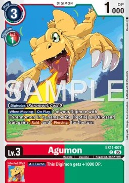 Agumon (EX11-007) (V.1) Immagine principale del prodotto