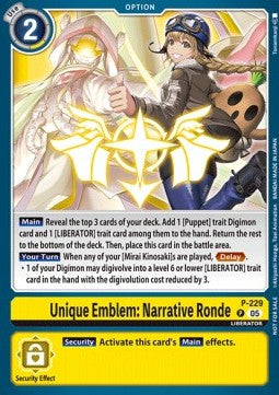 Unique Emblem: Narrative Ronde (P-229) Immagine principale del prodotto