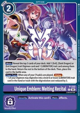 Unique Emblem: Melting Recital (P-232) Immagine principale del prodotto