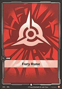Fury Rune (V.1 - Common) Immagine principale del prodotto