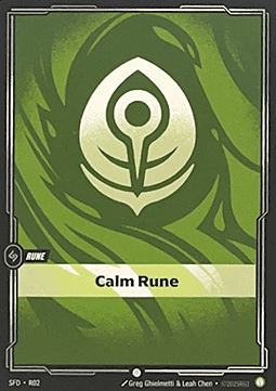 Calm Rune (V.1 - Common) Immagine principale del prodotto