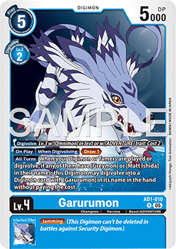 Garurumon (AD1-010) Immagine principale del prodotto