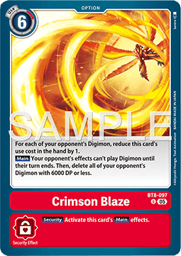 Crimson Blaze (BT8-097) Immagine principale del prodotto