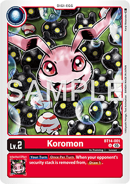 Koromon (BT14-001) (V.1) Immagine principale del prodotto