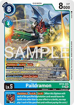 Paildramon (BT16-025) (V.1) Immagine principale del prodotto