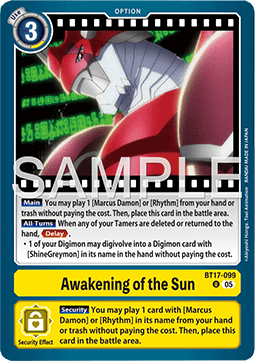 Awakening of the Sun (BT17-099) Immagine principale del prodotto