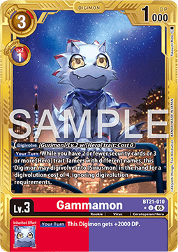 Gammamon (BT21-010) (V.2) Immagine principale del prodotto