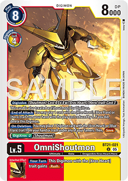 OmniShoutmon (BT21-021) (V.1) Immagine principale del prodotto