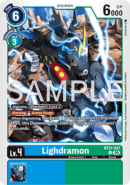 Lighdramon (BT21-037) (V.1) Immagine principale del prodotto