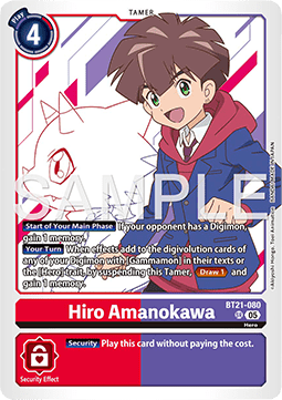 Hiro Amanokawa (BT21-080) (V.1) Immagine principale del prodotto