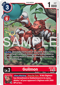 Guilmon (EX2-008) Immagine principale del prodotto