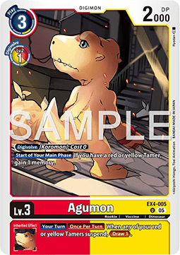 Agumon (EX4-005) (V.1) Immagine principale del prodotto